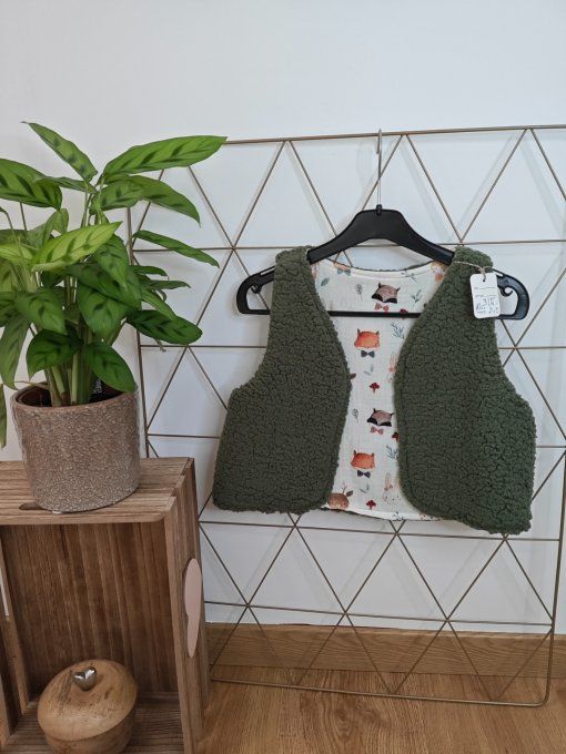 Gilet sans manches 3/4 ans de différents coloris 
