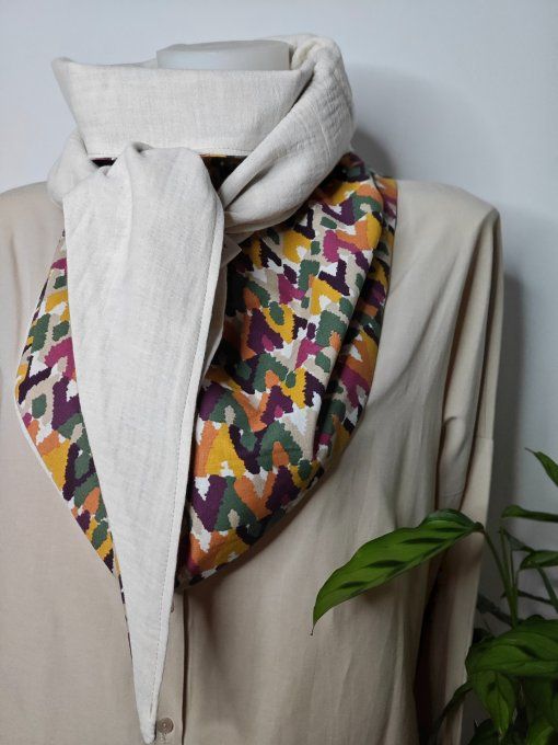 Écharpes différents coloris, printemps, été 